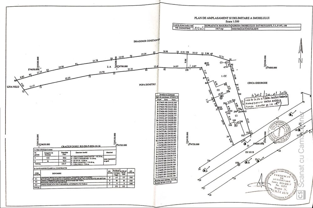 Casa cu teren 1.917 MP NICULESTI CABINET MEDICAL -  35 km față de București