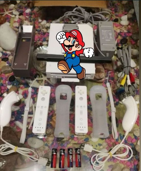 Конзола Nintendo Wii + 21 ТОП Игри (Mario, Sonic)4контр. Гаранция