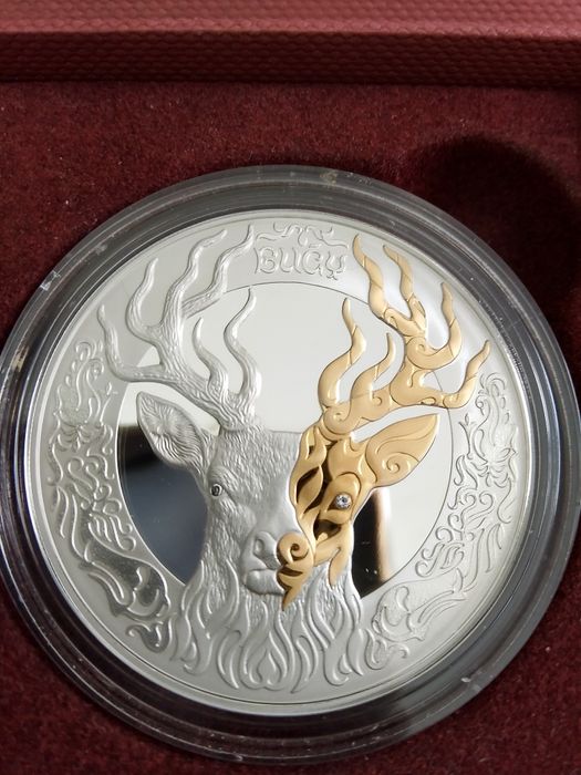 Серебряная монета Бұғы