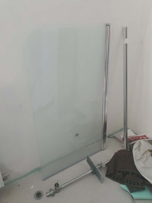 Vand cadă de baie cu geam culisant