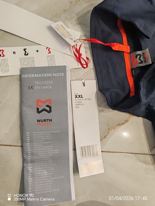 Vând Salopeta combinezon muncă Würth MODYF Stretch X,