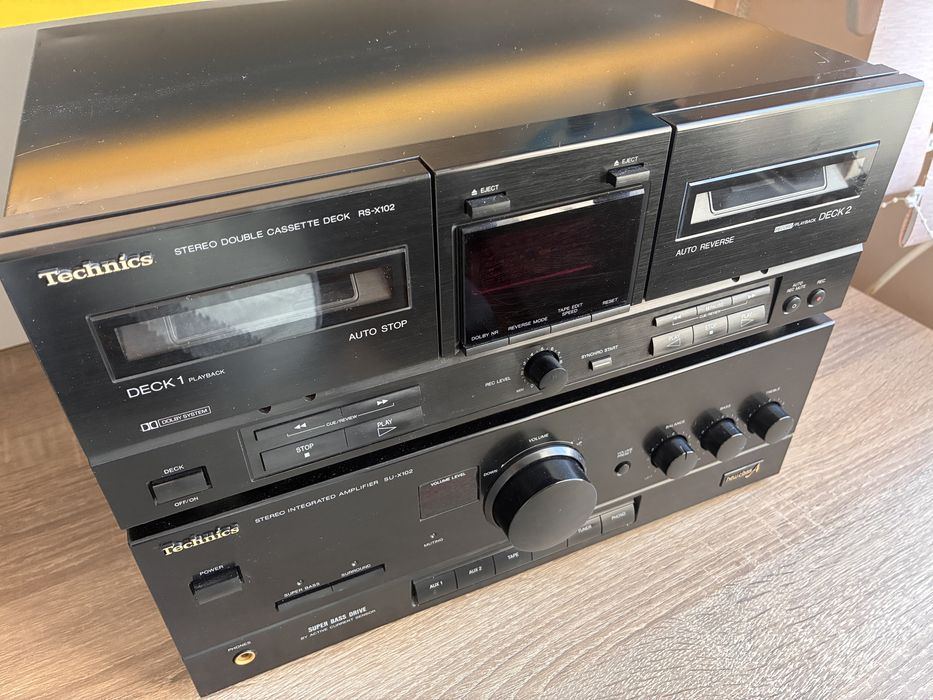 Усилвател + касетен дек Technics
