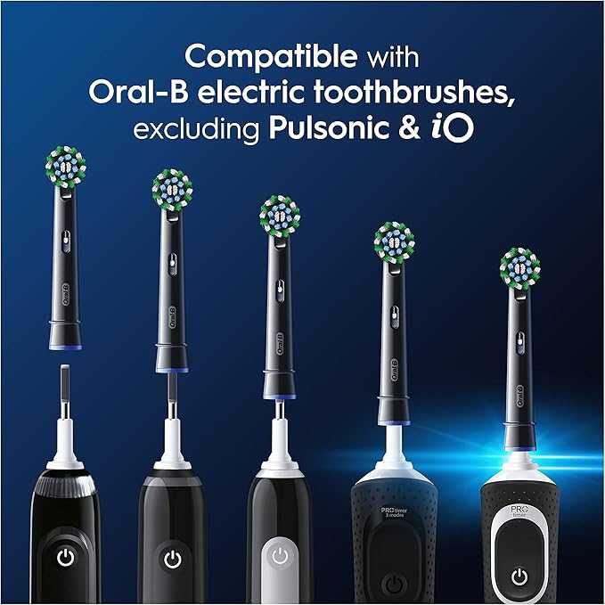 Резервни глави накрайник за Braun Oral-B CrossAction 12 бр. черни