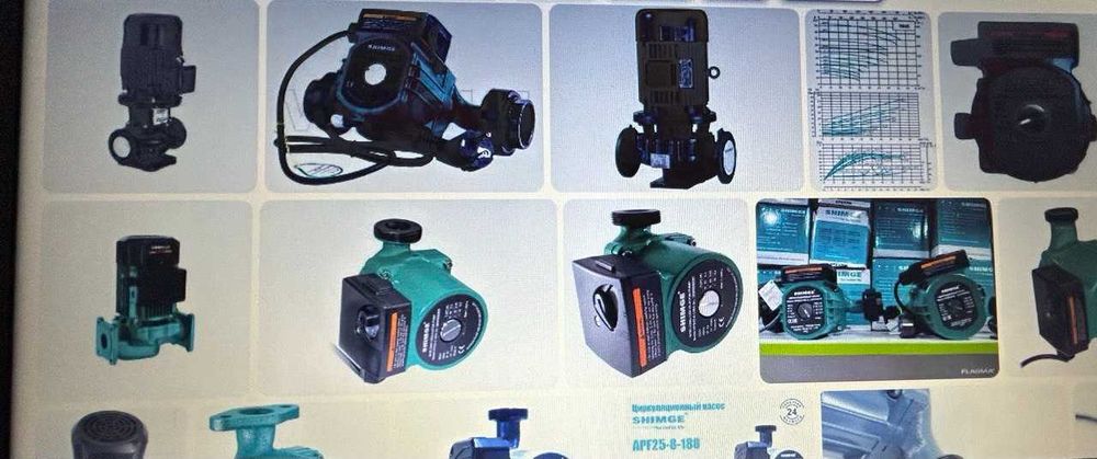 Циркуляционный насос имеет все диаметры 15 до 100  SHIMGEиGREENPRO