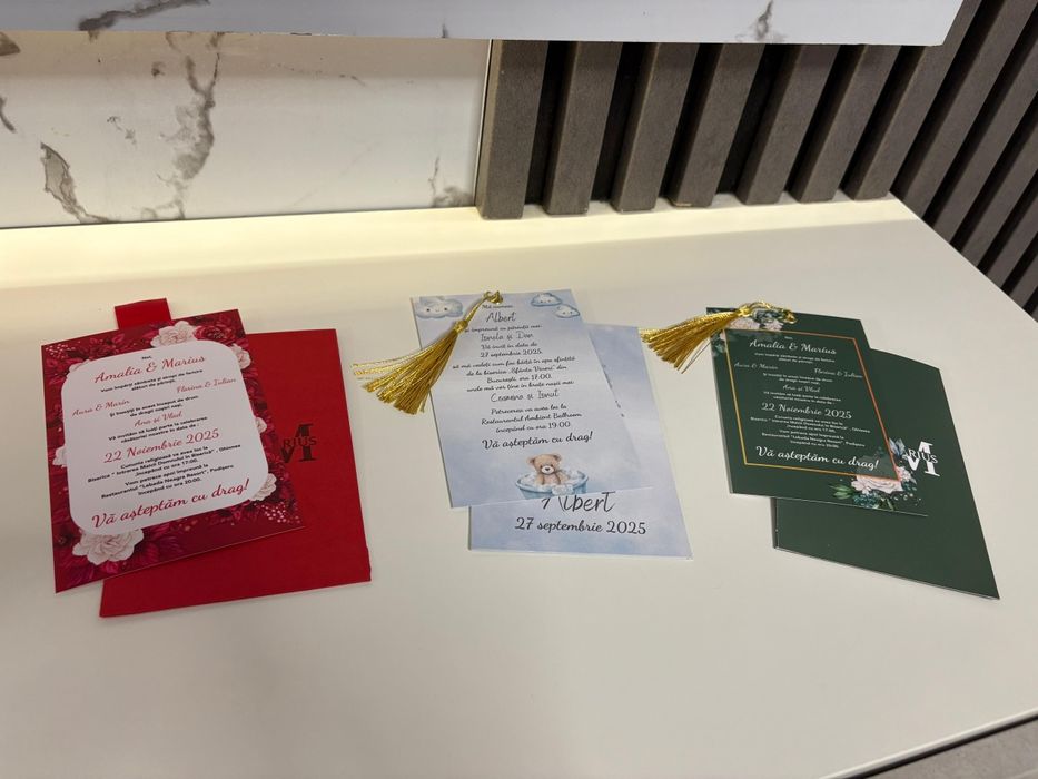 Invitatii de nunta si botez