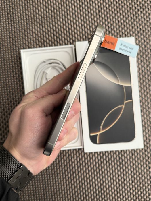 Като НОВ! iPhone 16 Pro*ЛИЗИНГ 27€/м Natural айфон 16 про