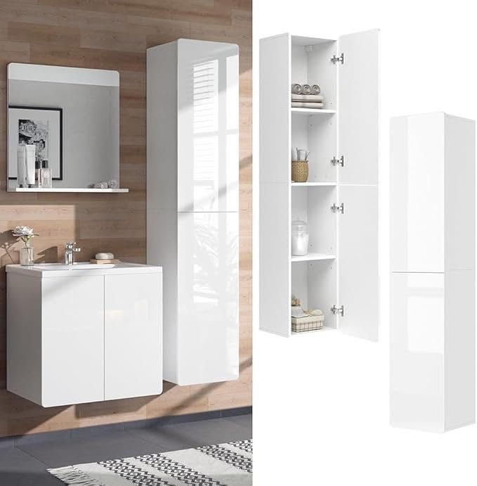 Висок шкаф за баня Vicco Izan HGL