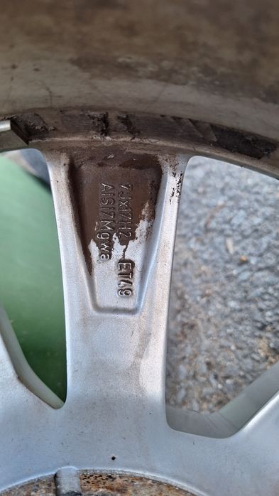 Jante aliaj Skoda R17 cu anvelope Hancook Runflat 225/45/R17