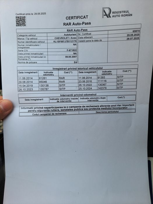 Chevrolet Aveo  1.4 benzina + GPL