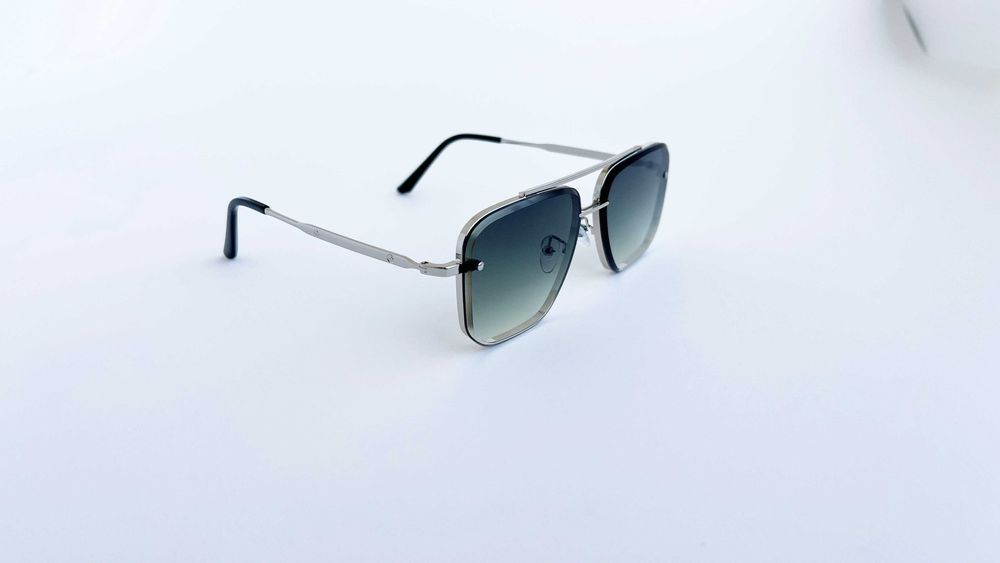 Ochelari de soare Dita Mach Six Style - Rama argintie Lentile verzi
