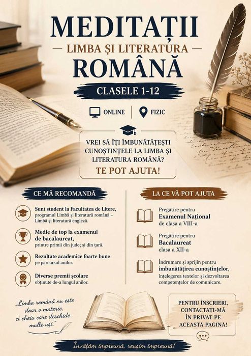 Meditații limba și literatura română