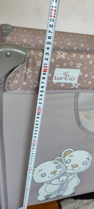 Детска сгъваема кошара Lorelli Moonlight + повивалник, 2 нива и дюшек
