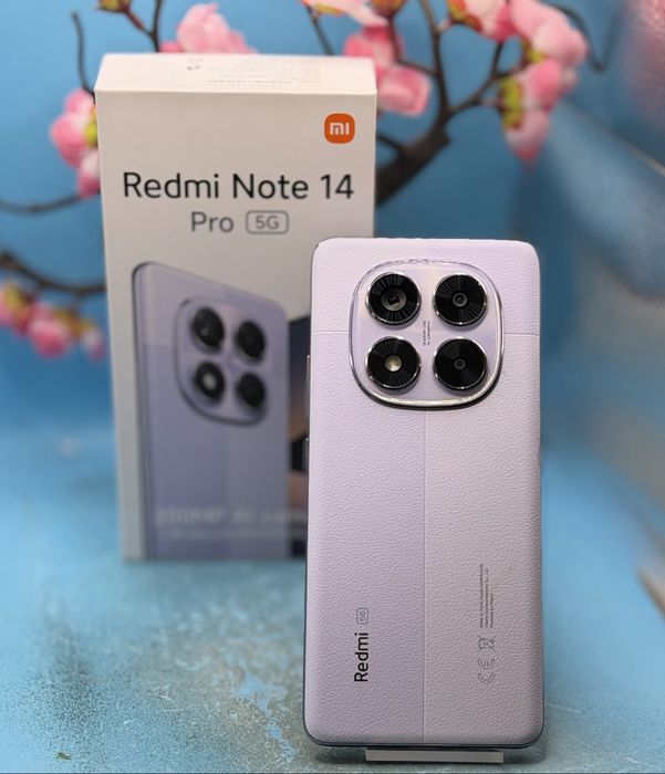 Xiaomi Redmi Note 14 Pro 5G, 8GB RAM, 256GB, Lavender Purple + подарък гръбче