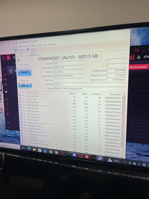 Hardisk 8tb seagate skyhawk
