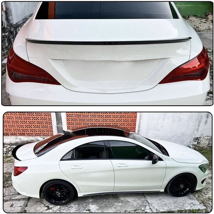 Спойлер лип за багажника – Mercedes W117 CLA Class черен гланц