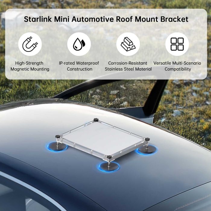 Магнитна стойка за кола,кемпер,каравана - Starlink Mini