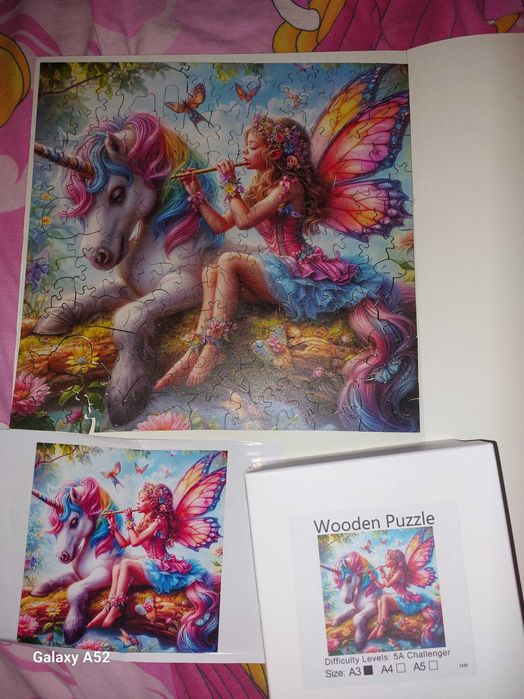 2 броя дървени пъзели с нестандартни парчета