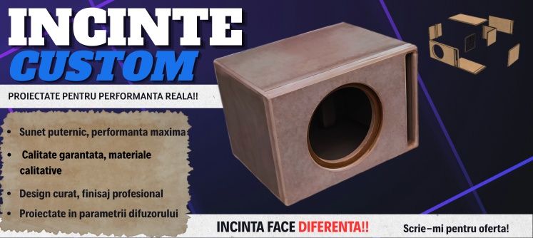 Incinte subwoofer auto custom