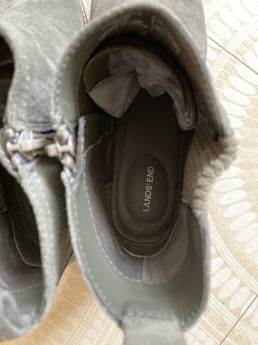 Ghete Botine piele intoarsa Lands’ End, NOI