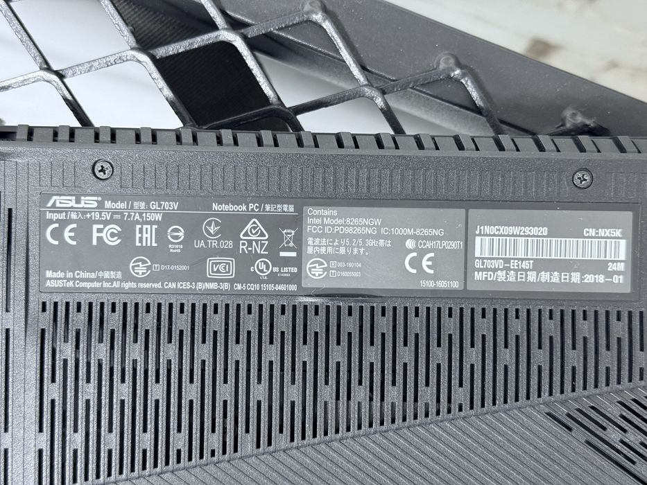 Продам игровой ноутбук ASUS ROG Strix GL703V
