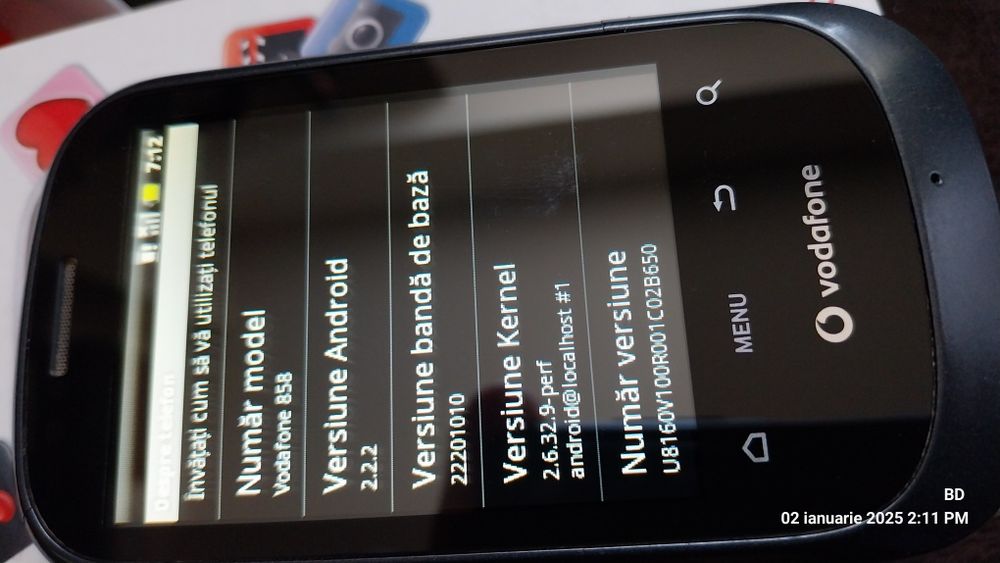 Telefon VDF 858 Smart, Android 2.2.2