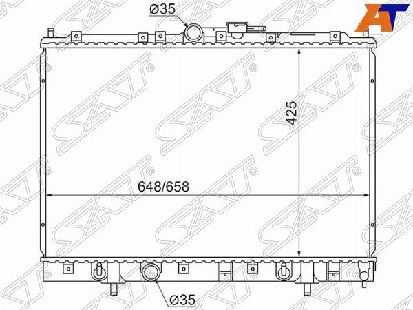 Радиатор Mitsubishi Pajero io