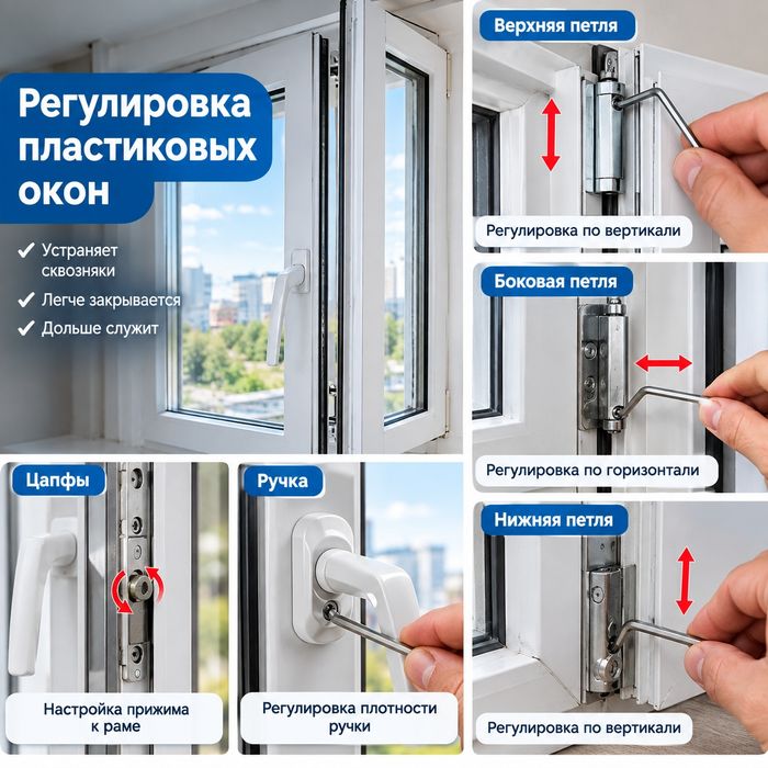 Регулировка окон