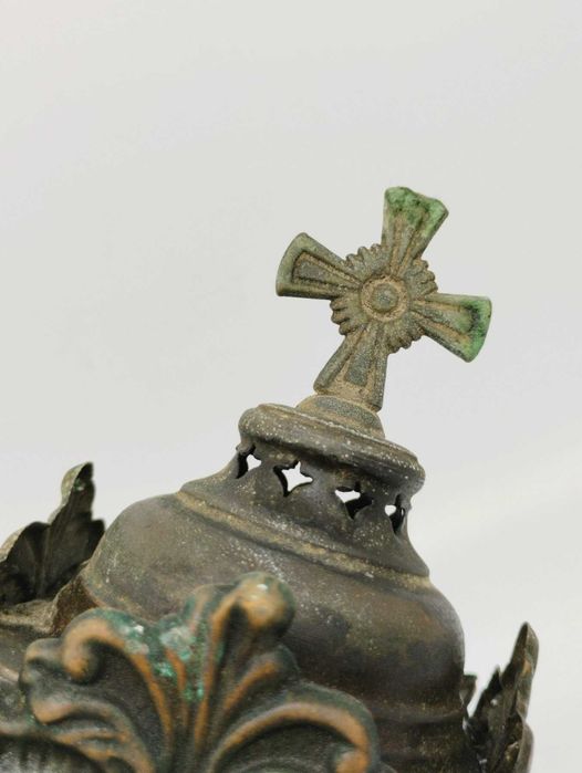 Изключително рядък и красив свещник - Италия - 1800-1850