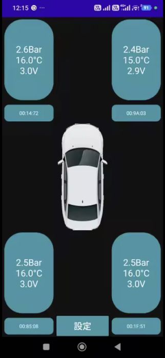 Senzori presiune roți