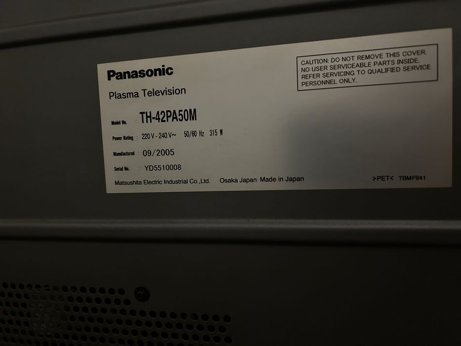 Телевизор Panasonic плазма 107 диагональ
