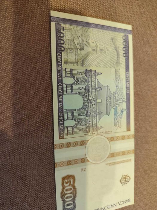 bancnota 5000 lei 1993 UNC