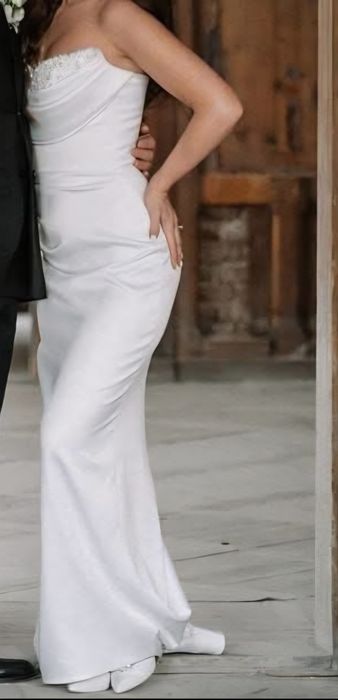 Rochie de mireasă mănuși și voal de 3  m inclus