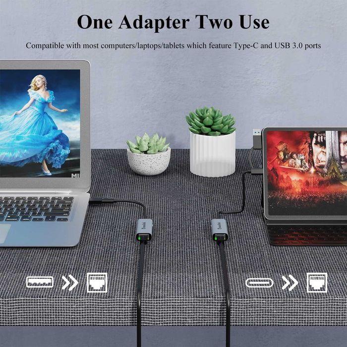 Wavlink USB C към Ethernet адаптер 2.5 Gbps