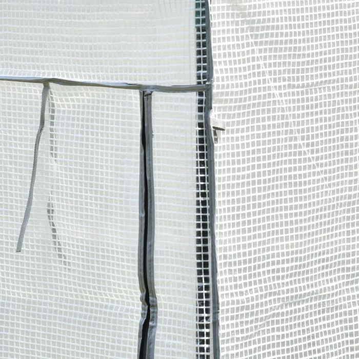 Мини оранжерия за балкон, двор с ролетна врата, PE покритие Outsunny