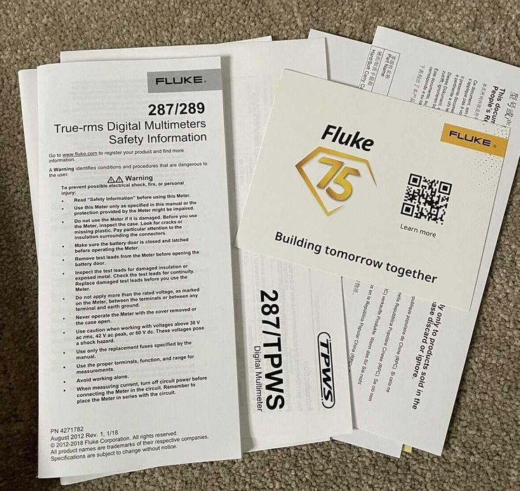 Мултимер FLUKE 287 - чисто нов