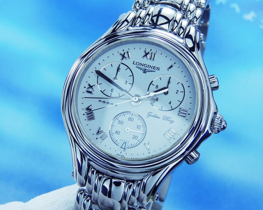 Часы Longines хронограф швейцарские оригинал.