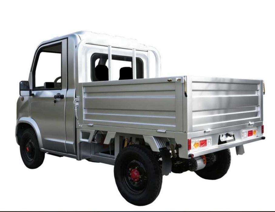 Masina Electrica Triciclu cu Cabina incalzita, Volan, Fara Permis CIV RAR inclus, Cargo TUK TUK Bena Basculabila Baterie 80Ah