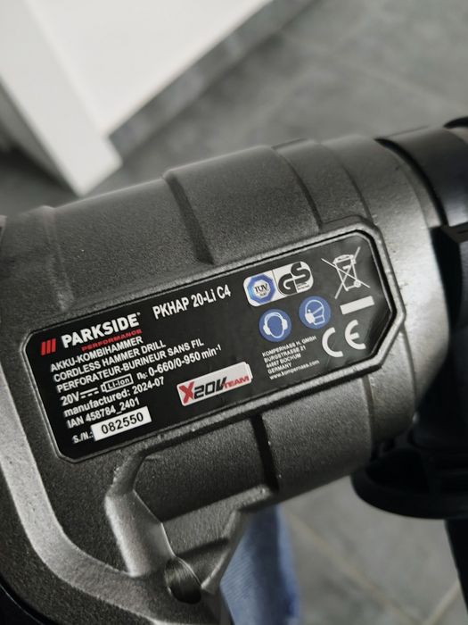 Rotopercutor parkside performance 20v Nou adaptor 3J