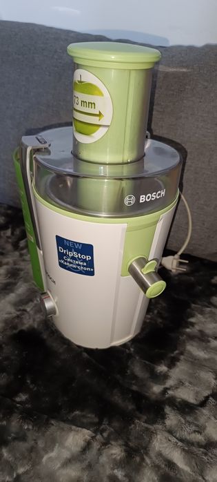 Storcator de fructe si legume Bosch MES25G0, 700 W, 1.25 l, Alb/Verde