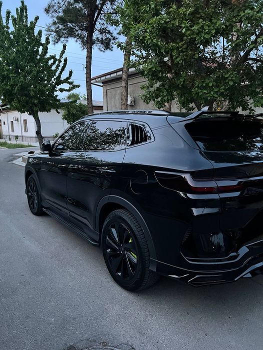 Черная глянцевая накладка на рога для BYD Song Plus/Champion