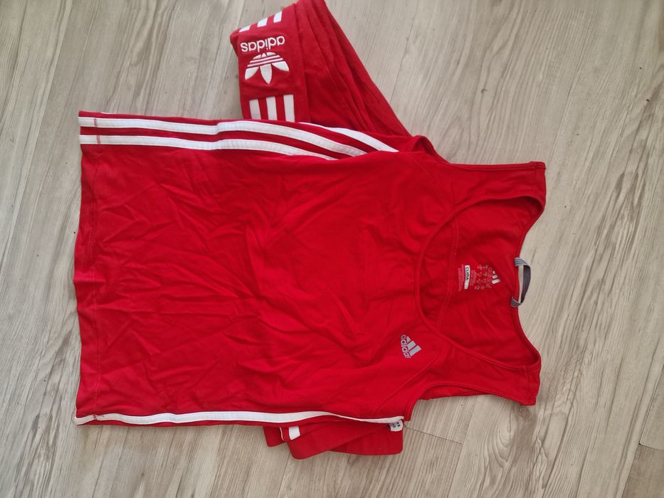 Adidas клин и потник в червено