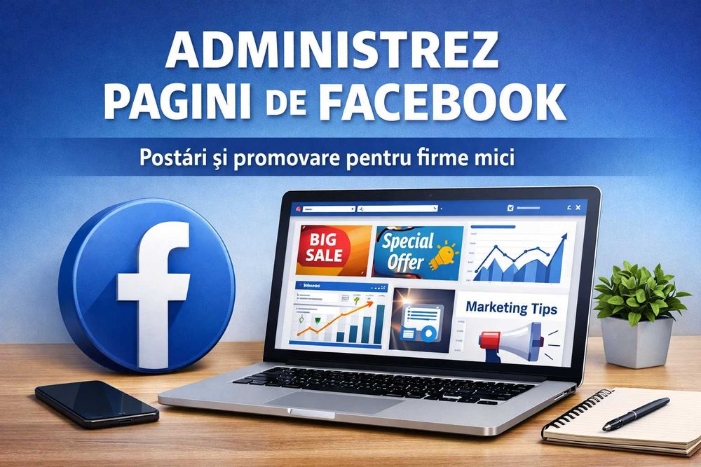 Administrare pagină Facebook – postări simple pentru firme mici