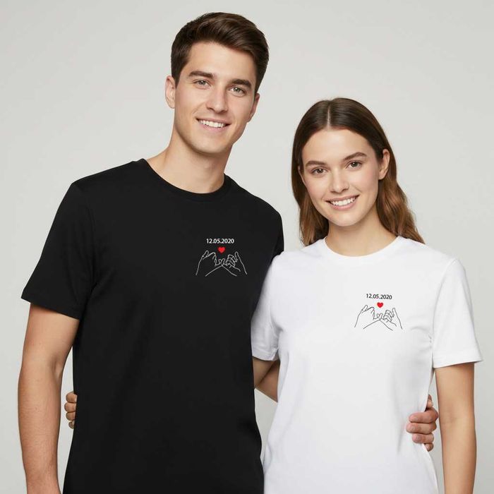 Комплект тениски за влюбени/ Тениски за двама