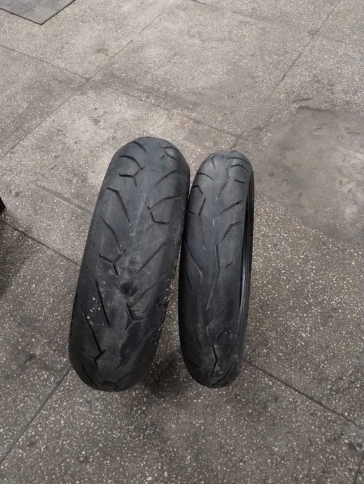 set anvelope moto Pirelli Diablo Rosso II 120/70*17 180/55*17 dot 2020