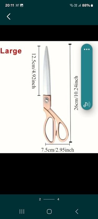 Foarfeci profesionale croitorie 26cm inox