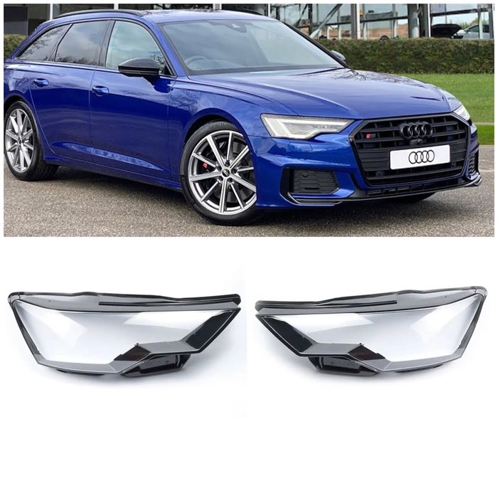 Audi A6 C8 капаци фарове ауди а6 ц8 стъкла фар капак крушка xenon