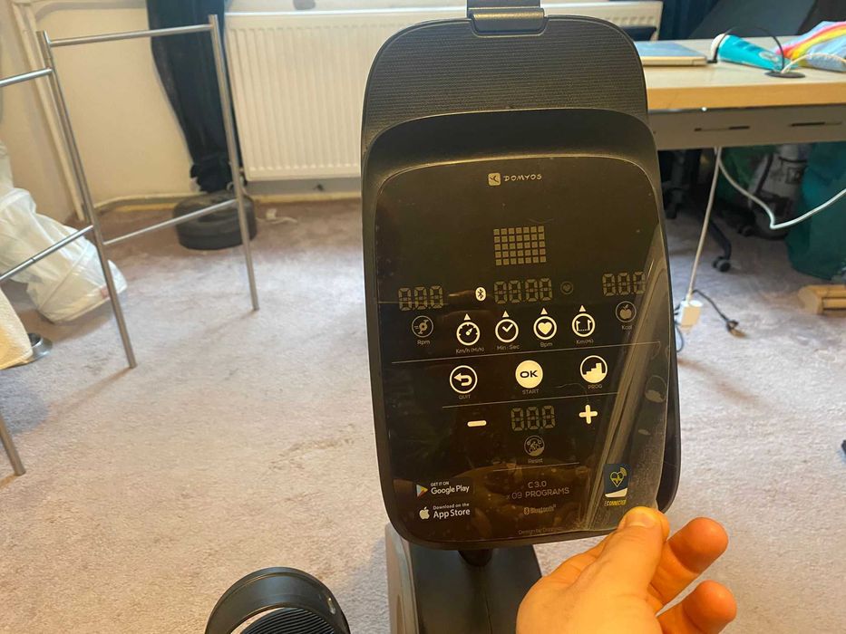 Bicicletă fitness Domyos Seat (cu scaun — poziție orizontală)