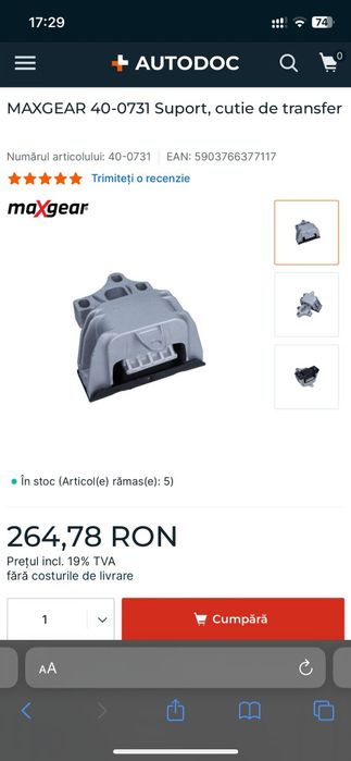 Suport motor nou Golf 4 stanga