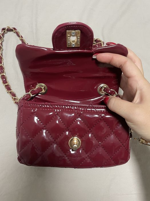 Бордо чанта на Chanel