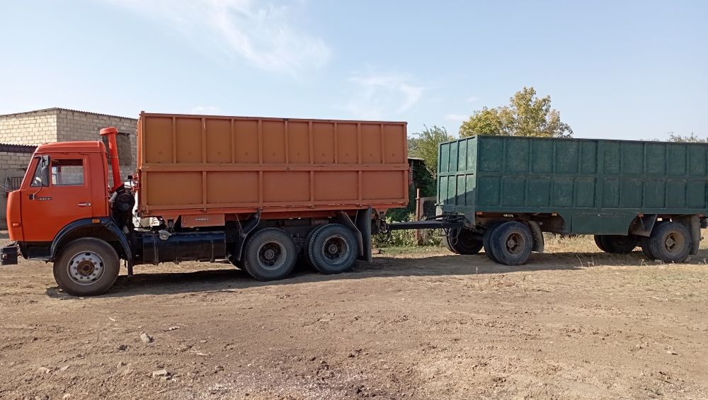 Камаз 55102 евро1 с прицепом